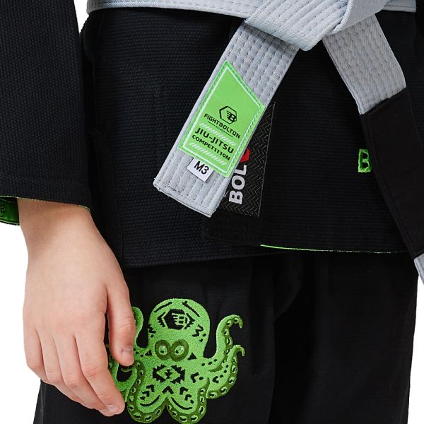 Custom Made 380g Pearl Weave BJJ Gi Kids Gi Pre Shrunk Cotton Competition Ready Training