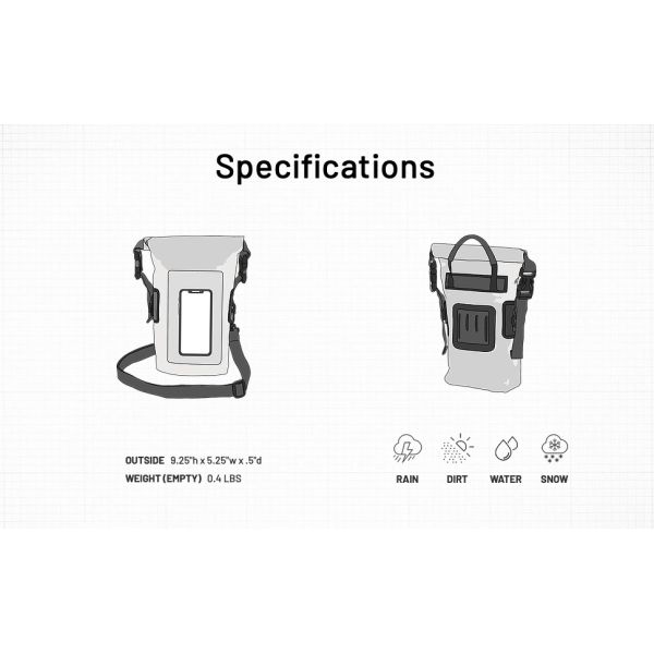 Waterproof ZIPPER PAC Phone Tote - Outdoor Phone Pouch Dry Bag – Fits Most IPhone And Samsung Galaxy Models, Neon Green