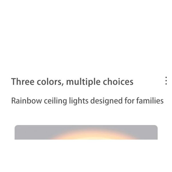 Princess Room Light Fixtures Bedroom And Warm Simple Cartoon rainbow ceiling light(WH-MA-300)