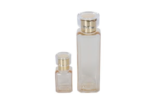 PETG de luxo quadrado 30ml 180ml frasco de tonificante essencial para cuidados com a pele