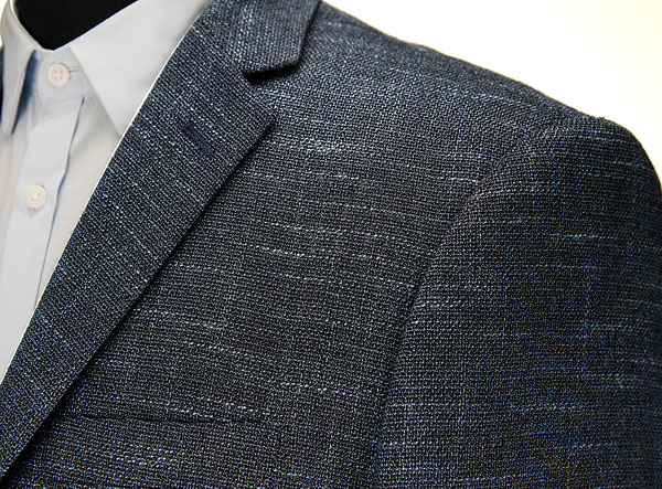 Fashion Navy Mel Mens Black Blazer Jacket Worsted Fabrics Breathable Business