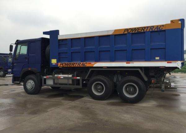 10 Wheels SINOTRUK Dump Truck LHD 371 HP 20CBM 30 - 40 Ton HYVA Hydraulic Cylinder