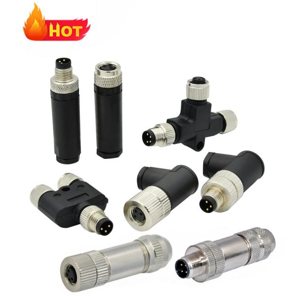 Rigoal IEC61076-2-101 M8 Waterproof Connector Male Female PCB Mount for Automotive and Sensor Applications