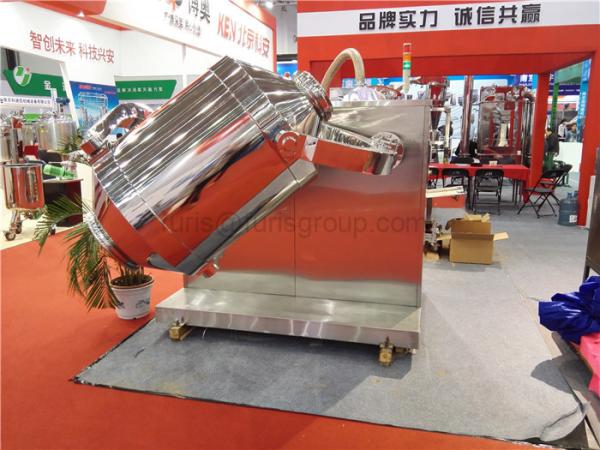 150Kg 3D Motion Powder Mixing Machine Stainless Steel With 10 L Barrel Volume