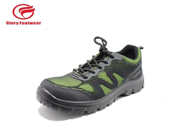 High Cut  Cool Looking  Mens Lightweight Steel Toe Shoes Anti Slip KPU Black / Brown