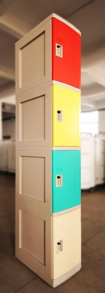 ABS Material 5 Tier Lockers Corrosion Proof Shoe Storage Lockers For Employees