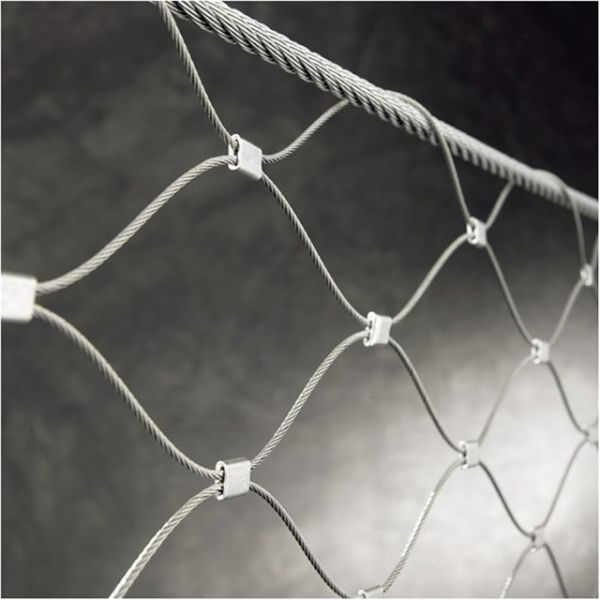 60 Degree Angle Balustrade Cable Mesh for Zoo Enclosure System