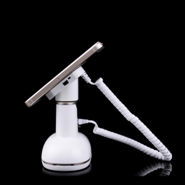COMER secured display cell phone alarm sensor holders with charger function for retail stores