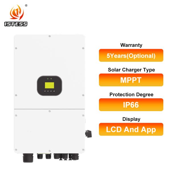 Onduleur triphasé 15kW raccordé au réseau avec technologie MPPT et entrée haute tension