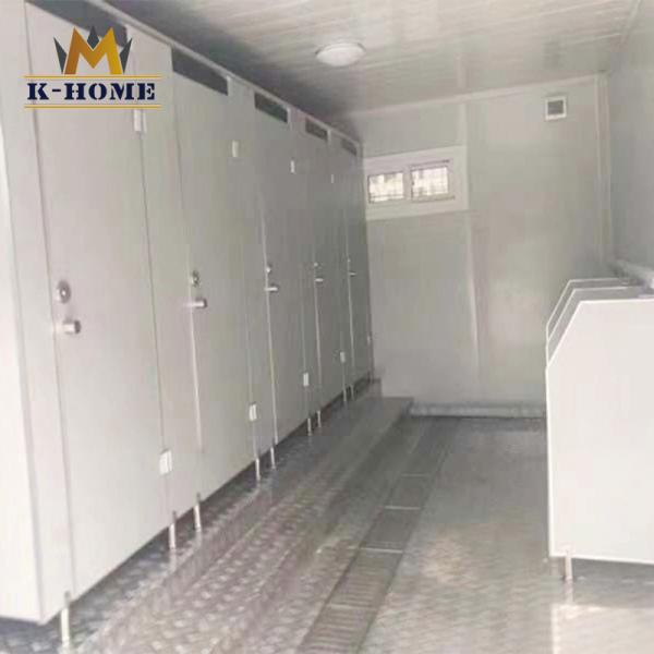Fast Installation Flat Packed Portable Accommodation Container Dormitories With Toilet