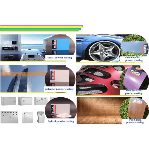 Hsinda Matte Black Polyester Epoxy Powder Coating For Indoor Spraying Paint