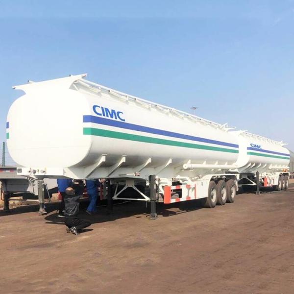 45CBM CIMC Tri Axle Fuel Tanker Trucks Gas Tanker Semi Trailer