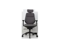 Cadeira de escritório executiva cinza PP GF com base reforçada STG Cadeira executiva ergonômica para PC
