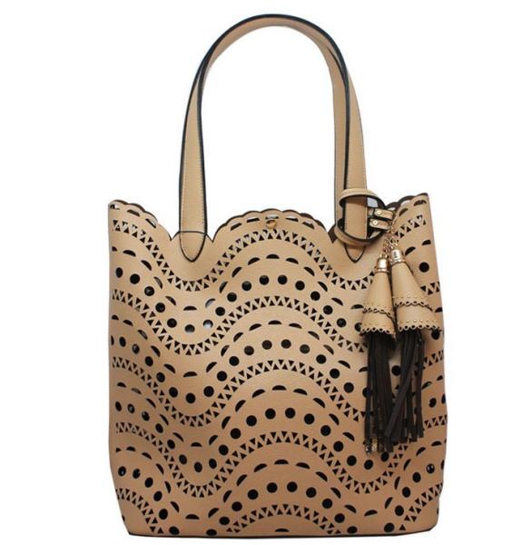 2016 European and American fashion new hollow female casual shoulder bag handbag