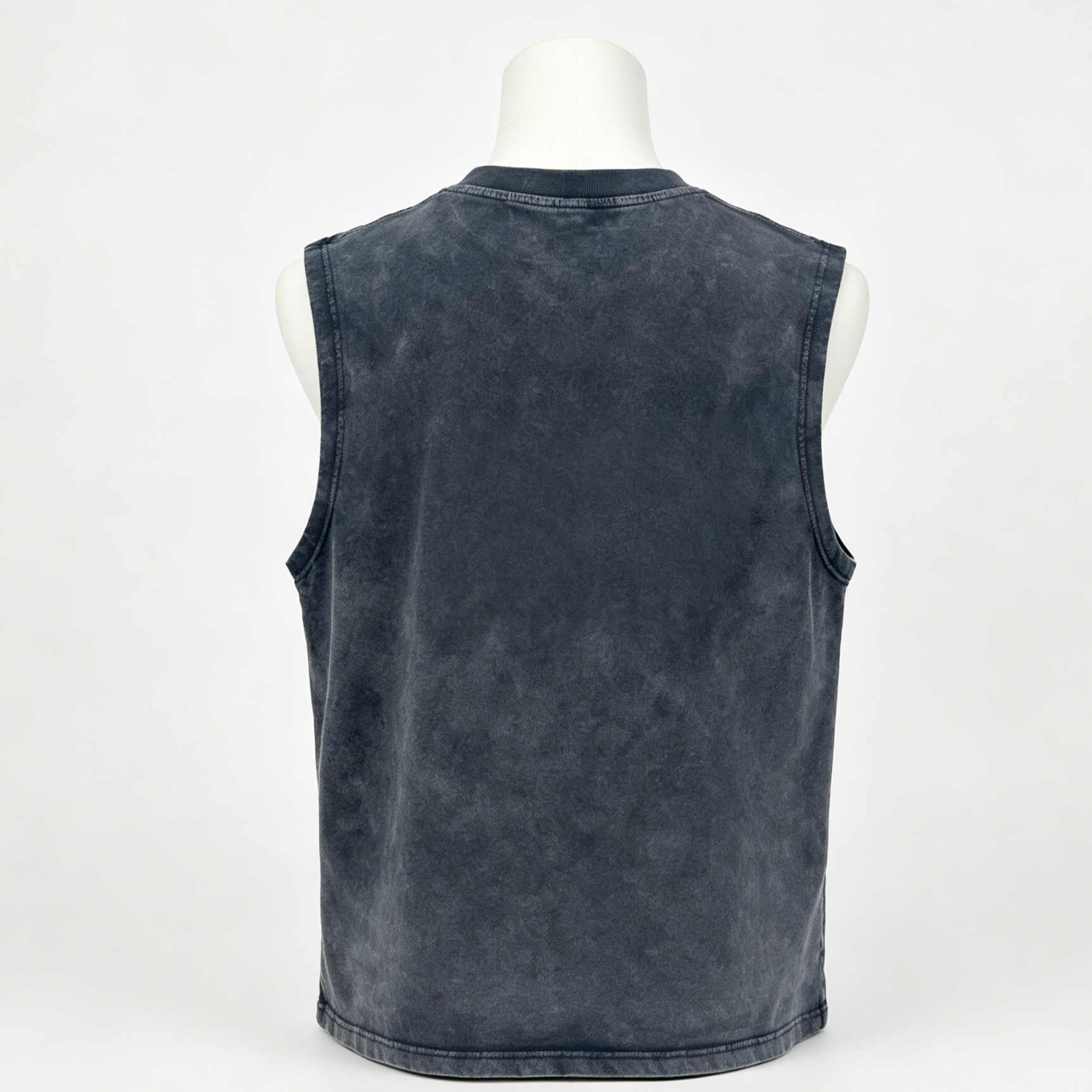 Wide Shoulder Mens Sleeveless T Shirt Crew Neck Cotton Sleeveless Tank Tops