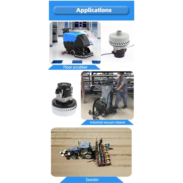 Безщеточная абсорбция воды промышленное 24V мотора пылесоса 36V