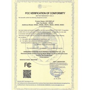 Shenzhen Huarong Electronic Technology Co.,ltd Certifications