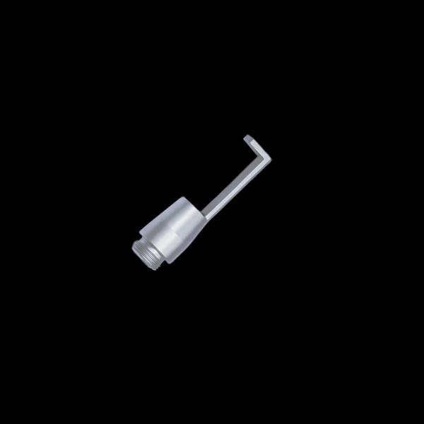 Medical CO2 Laser Handpiece with 20mm Backstop for Surgical Laser Systems Silver