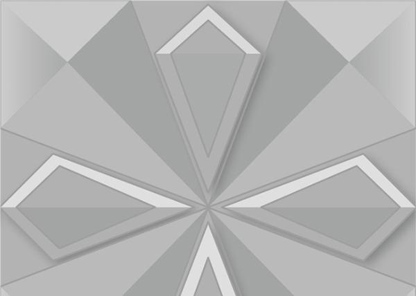 3D PVC Geometric Printing Wallpaper TV Background Contemporary Wall Covering