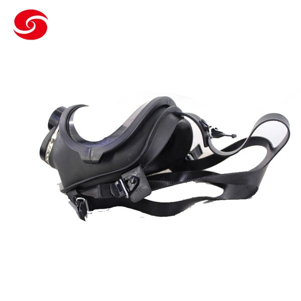 Police chimique d'armée de masque de la défense de gaz de plein visage du caoutchouc naturel
