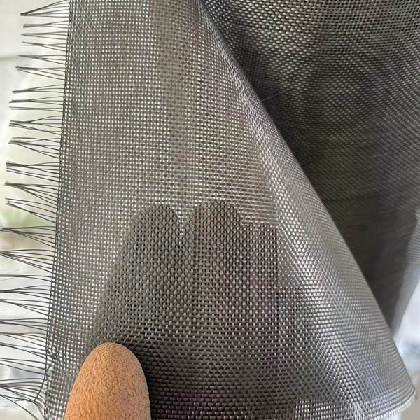 Чёрная высокотемпературная стекловолокнистая ткань устойчивость к абразии