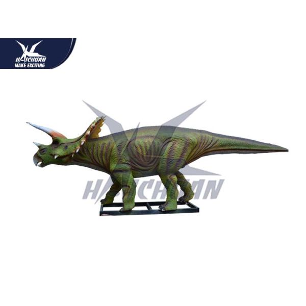 Robotic Waterproof Outdoor Dinosaur Statue In Park Equipment / Realistic Garden Animals