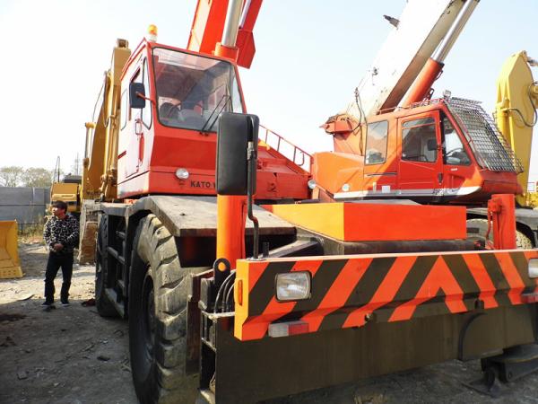 USED KATO KR-25H-IIIL 25T ROUGH TERRAIN CRANE FOR SALE ORIGINAL JAPAN 25T TERRAIN CRANE