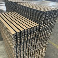 Acoustic Solid Wood Wall Panels Soundproof Wood Slat Wall Panels For Home Wall Decor