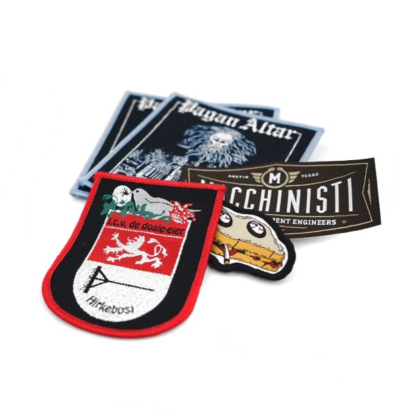 Custom Polyester cloth Garment Varsity Letter Patches Label Tags Washable