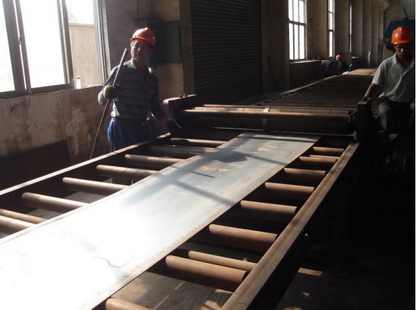 Steel Street Light Pole Production Line Automatic Round 12M Length