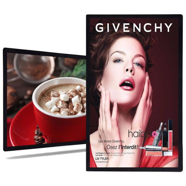 32 inch ultra slim enclosure designed indoor wall advertising machine wall mount advertising player