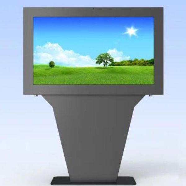 Free Standing Bus Stop Digital Signage 1920*1080 Resolution With Big Screen
