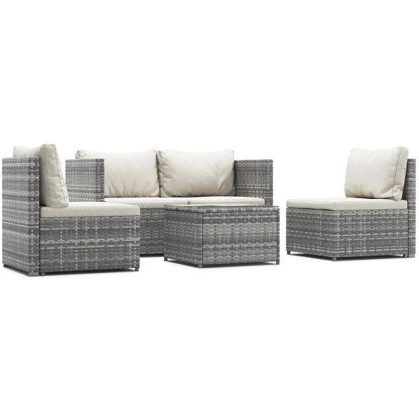 Furniture Wholesaler Outdoor Living Seating Sectional Poly Rattan Wicker Free Combination  Garden Sofa