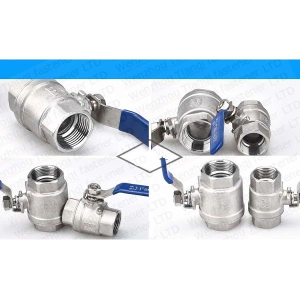 Stainless Steel Ball Valve 2 3 4 Inch NPT Thread Female 3 Piece Full Port Manual Operation ISO9001 Certified Nonstandard