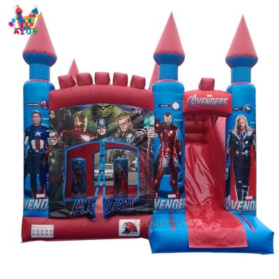 Os Vingadores Comércio Grade Bouncy Combo Jogos Infláveis Infláveis Salto Castelo Slide Kids Bounce House Bouncer