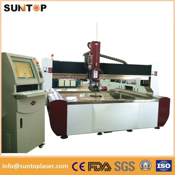 4 axis 37KW Steel high pressure water cutter Gantry type FDA CE