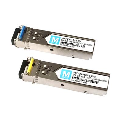SMF Fiber Type 2.5G BIDI 40km 1310nm/1550nm LC Connector DDM WDM Simplex Optical Module Transceiver SFP Module
