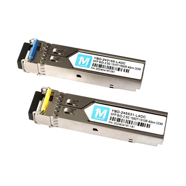 SMF Fiber Type 2.5G BIDI 40km 1310nm/1550nm LC Connector DDM WDM Simplex Optical Module Transceiver SFP Module
