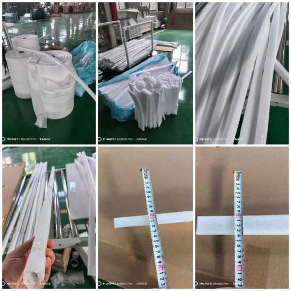 Tempered Glass White Electroplated Frame Square Shower Enclosure for Customized Needs
