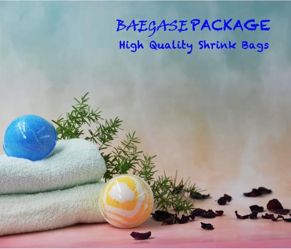 4x6 Inch 500PCS Round Shrink Wrap Bags/Top Dome Odorless 100 Gauge With Vent Hole For Bath Bombs, Soaps, Crafts