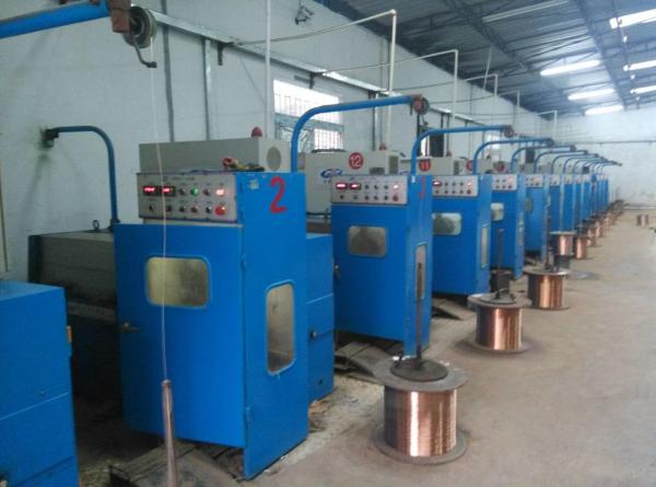 Copper Small Fine Wire Drawing Machine With Annealing Machine , High Speed
