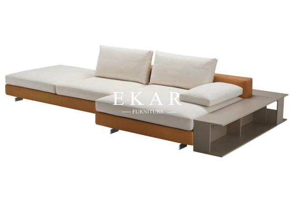 Residential Furniture Feather Metal Base Fabric 10 Seater Sofa Set Designs ZZ-M328