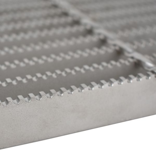 Galvanized Steel Grating Product / Galvanized Serrated Floor Steel Grating