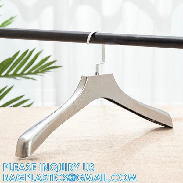 Boutique Plastic Hanger OEM Brand Fashion Adult Coat Garment Display Plastic Gold Hangers