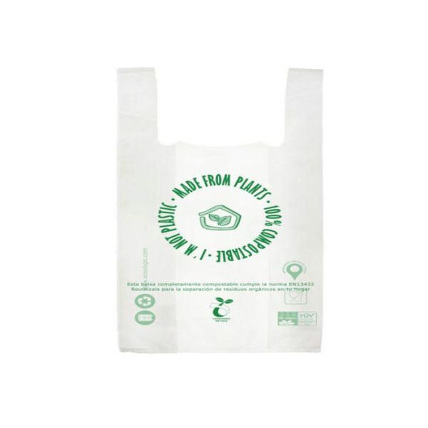 Degradable Heavy Duty Garbage Bag / Various Sizes Pla T - Shirt Shopping Bags
