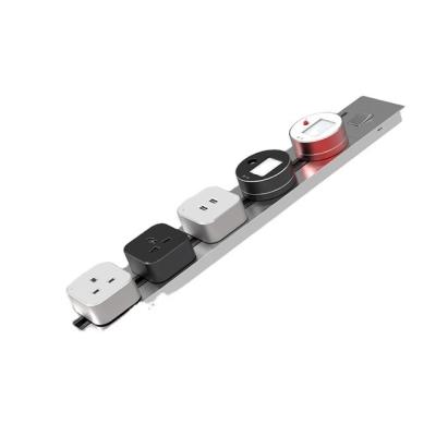 Réseau électrique de prise de courant avec système de gestion de piste Grommet