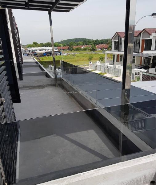Vidro de segurança temperado Euro Grey de 12 mm para decorações industriais Instalações de lazer