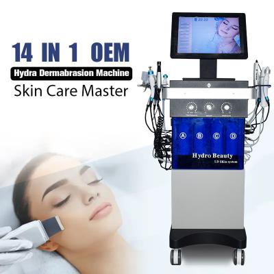 Multi Functional Hydrafacial Aqua Peeling Machine 14 In 1 Whitening