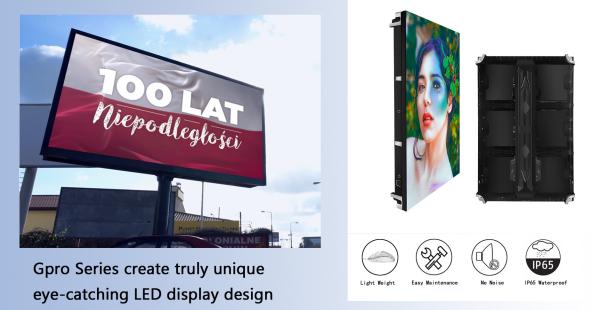 IP65 Waterproof Digital Signage Outdoor Display Screen With High Brightness Energy Saving Design