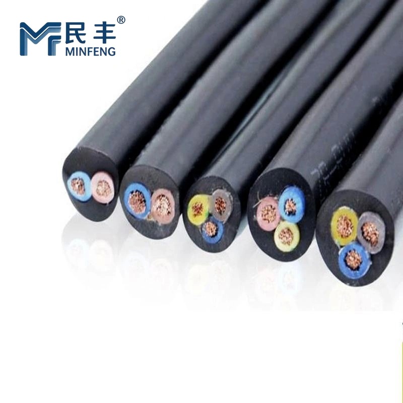 1.5mm 2.5mm 6mm Flexible Rubber Cable Flame Retardant Waterproof High Temperatur